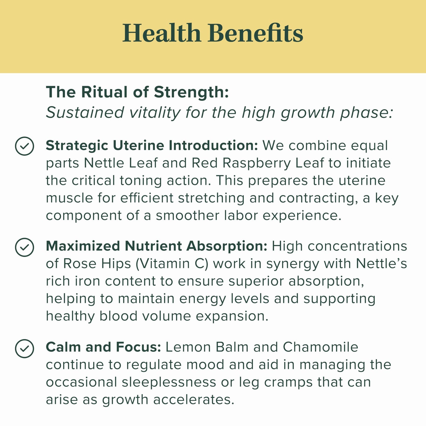 Jade Tea - Organic Second Trimester Pregnancy Tea | Uterine Toning Prep & Sustained Prenatal Mineral Support | Caffeine-Free, Fair Trade, Sustainable, Made In USA