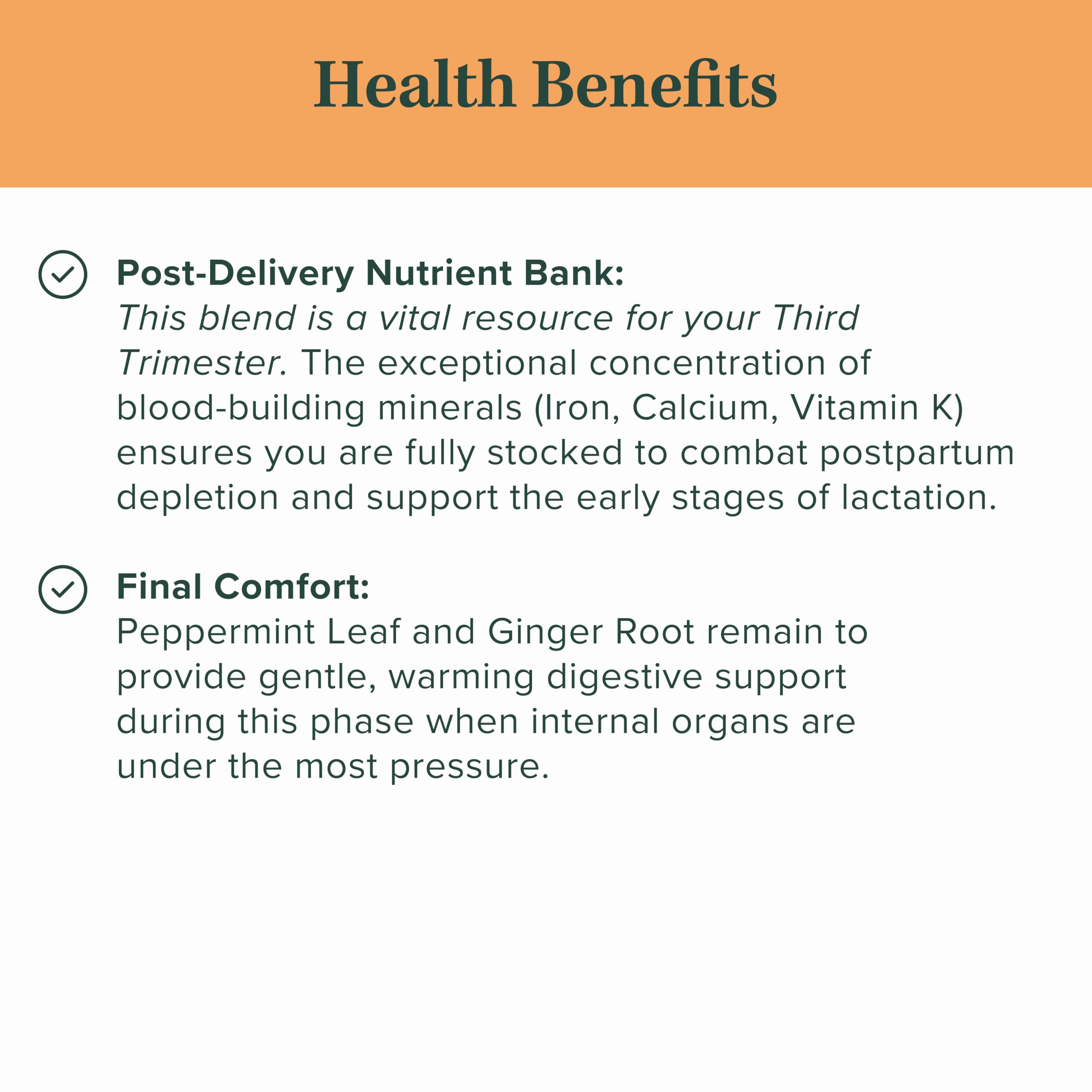 Jade Tea - Organic Pregnancy Tea - Third Trimester Tea | Toning & Birth Preparation | Maximized Uterine Health for Labor & Postpartum Recovery | Caffeine-Free, Fair Trade, Sustainable, Made In USA