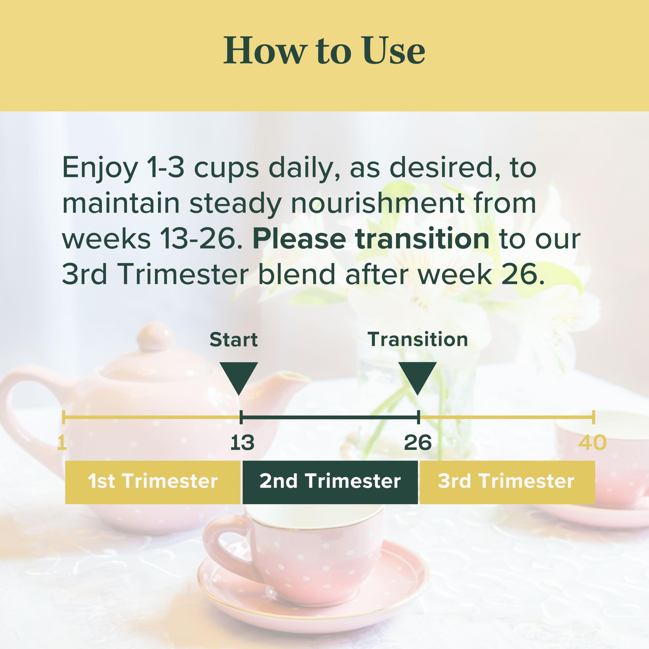 Jade Tea - Organic Second Trimester Pregnancy Tea | Uterine Toning Prep & Sustained Prenatal Mineral Support | Caffeine-Free, Fair Trade, Sustainable, Made In USA