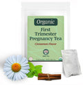 Jade Tea - Organic First Trimester Tea - Nurturing Pregnancy Tea | First Bloom | Gentle Morning Sickness Relief & Foundational Prenatal Nutrition | Caffeine-Free | Made In USA