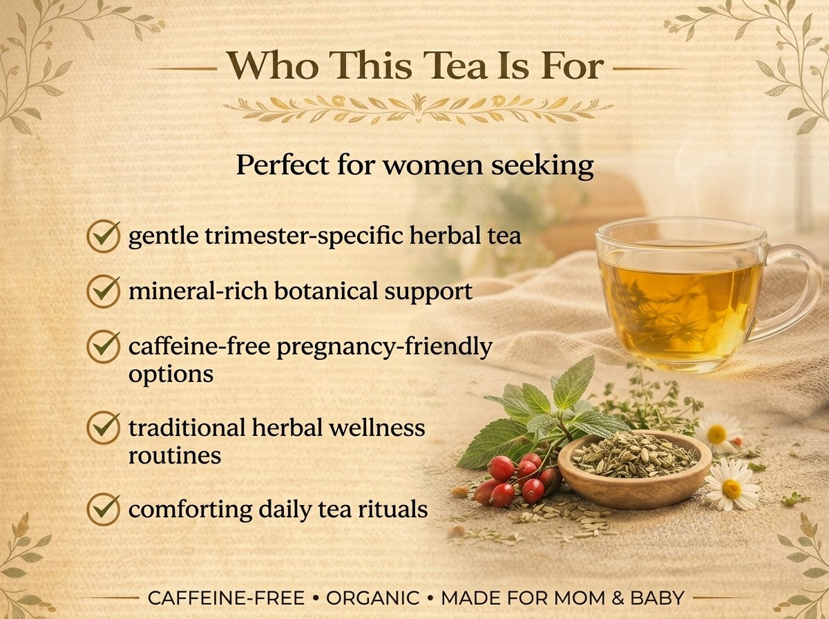 Jade Tea - Organic Second Trimester Pregnancy Tea | Uterine Toning Prep & Sustained Prenatal Mineral Support | Caffeine-Free, Fair Trade, Sustainable, Made In USA