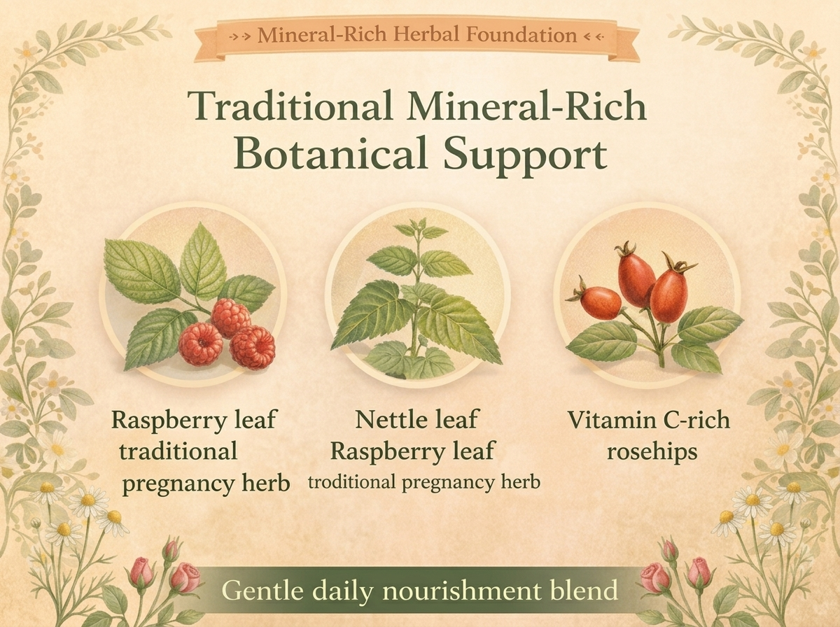 Jade Tea - Organic Third Trimester Tea | Pregnancy Tea - Toning & Birth Preparation | Maximized Uterine Health for Labor & Postpartum Recovery | Caffeine-Free, Fair Trade, Sustainable, Made In USA