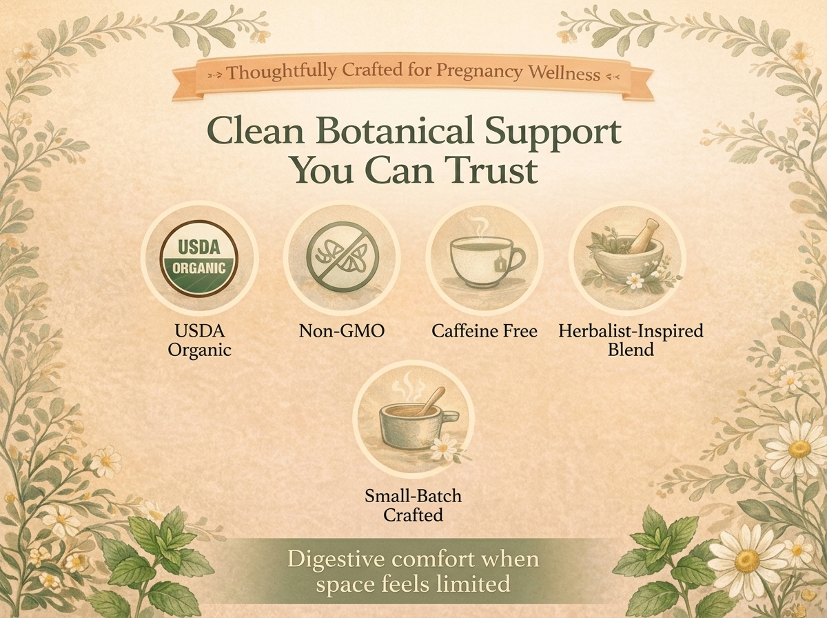 Jade Tea - Organic Third Trimester Tea | Pregnancy Tea - Toning & Birth Preparation | Maximized Uterine Health for Labor & Postpartum Recovery | Caffeine-Free, Fair Trade, Sustainable, Made In USA