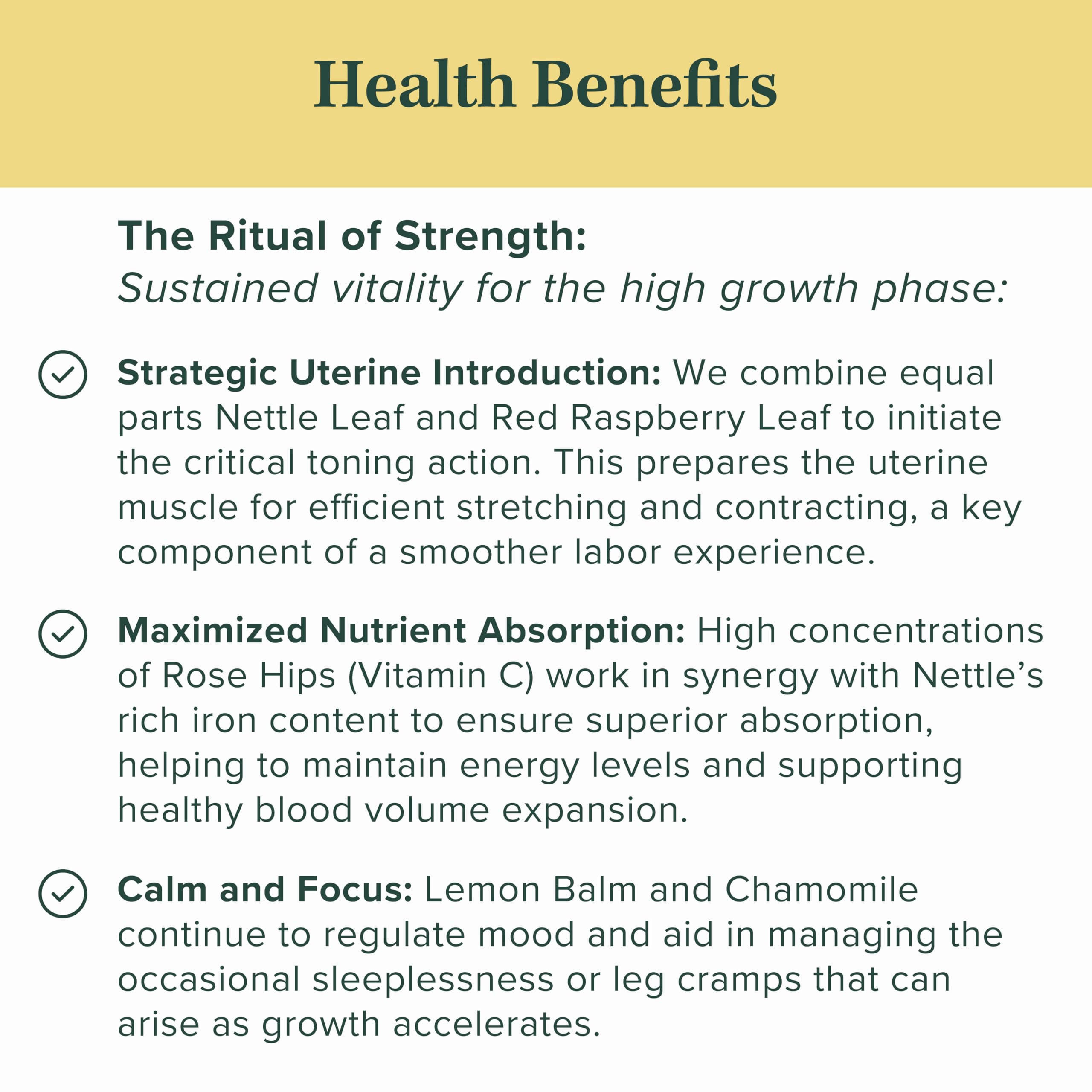 Jade Tea - Organic Second Trimester Pregnancy Tea | Uterine Toning Prep & Sustained Prenatal Mineral Support | Caffeine-Free, Fair Trade, Sustainable, Made In USA