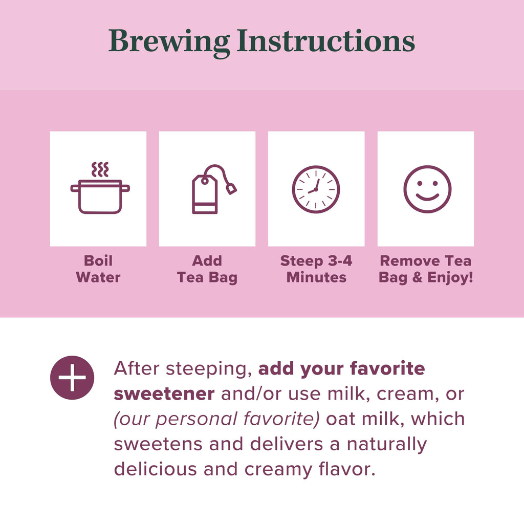 Organic Women's Fertility Tea - Red Raspberry Leaf, Lady’s Mantle, Red Clover, Chamomile, & Damiana Leaf, Hormone Balance Tea & Period Pain Relief, Made in USA, Fair Trade, & Sustainable