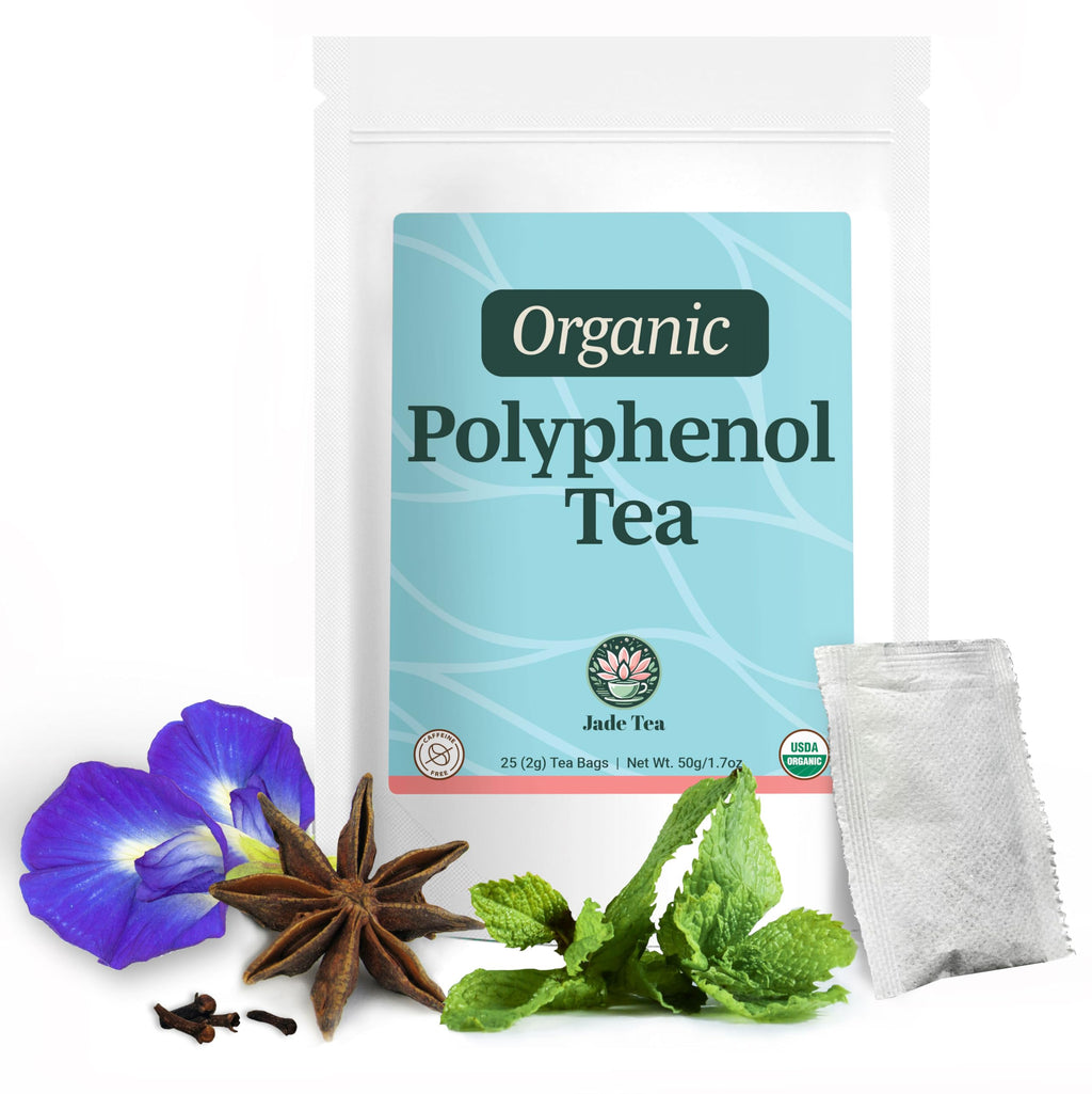 Organic Polyphenol Tea – Made in USA, Fair Trade, Sustainable Practices – 1 Pack of 25 Biodegradable Tea Bags